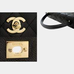 Chanel Black Leather Kelly Handbag