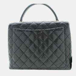 Chanel Black Leather Kelly Handbag