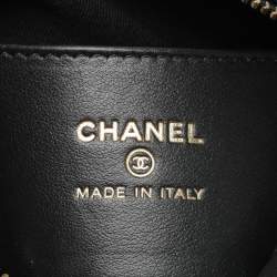 Chanel Black Caviar Leather Mini Round Hobo