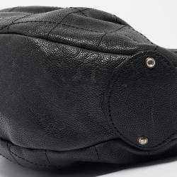 Pre Owned Chanel Black Quilted Caviar Leather Outdoor Ligne Hobo