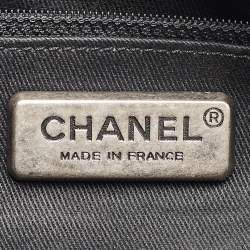 Pre Owned Chanel Black Quilted Caviar Leather Outdoor Ligne Hobo
