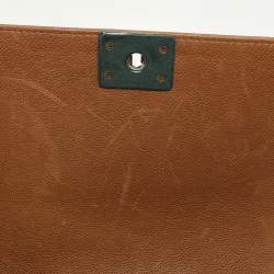 Chanel Brown Quilted Leather Medium Boy Flap Bag