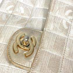 Chanel Beige CC Mark Double Chain Crossbody Bag