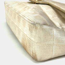 Chanel Beige CC Mark Double Chain Crossbody Bag