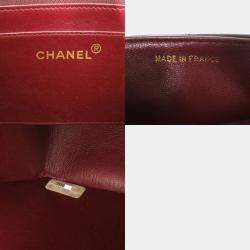 Pre Owned Chanel Black Lambskin Diana 22 Small Matelasse Shoulder Bag