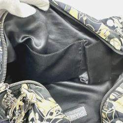 Chanel Black x White Quilted Bag Double Chain Chain Bag