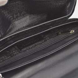 Pre Owned Chanel Black Velvet Camelia Single Chain Shoulder Bag