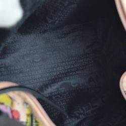 Pre Owned Chanel Pink Parfait Print Handbag