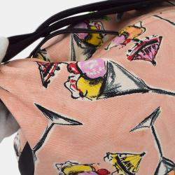 Pre Owned Chanel Pink Parfait Print Handbag