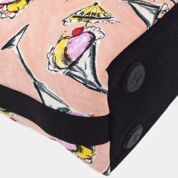 Pre Owned Chanel Pink Parfait Print Handbag
