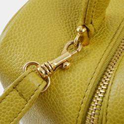 Chanel Light Green Calfskin Vanity Handbag