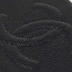 Chanel Black Calfskin WOC Chain Shoulder Wallet Bag