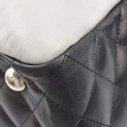 Pre Owned Chanel Black Calfskin Cambon Ligne Handbag