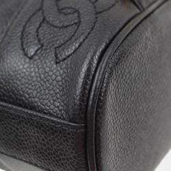 Chanel Black Calfskin Triple CC Backpack