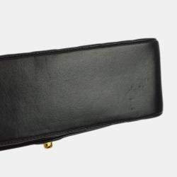 Chanel Black Lambskin Small Diana Shoulder Bag