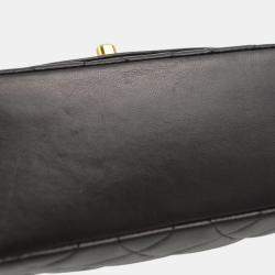 Chanel Black Lambskin Small Diana Shoulder Bag
