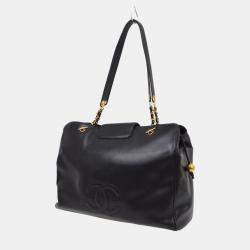 Pre Owned Chanel Black Calfskin Supermodel Shoulder Bag