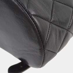 Chanel Black Lambskin Large Duma Backpack