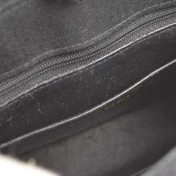 Chanel Black Canvas Camelia Chain Handbag
