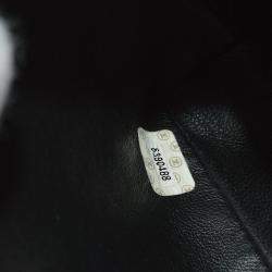 Chanel Black Canvas Camelia Chain Handbag