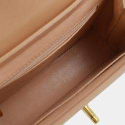 Chanel Beige Lambskin Handbag