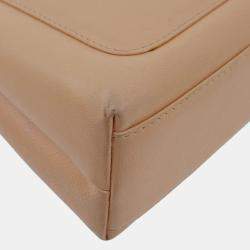 Chanel Beige Lambskin Handbag