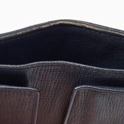 Chanel Navy Blue Quilted Leather CC Trifold Wallet
