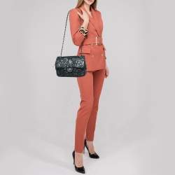 Pre Owned Chanel Black Leather Lemaire Puffed Flap Bag