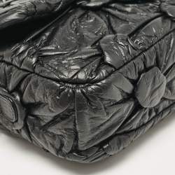 Pre Owned Chanel Black Leather Lemaire Puffed Flap Bag