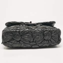 Pre Owned Chanel Black Leather Lemaire Puffed Flap Bag