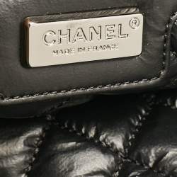 Pre Owned Chanel Black Leather Lemaire Puffed Flap Bag