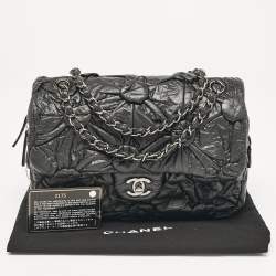 Pre Owned Chanel Black Leather Lemaire Puffed Flap Bag