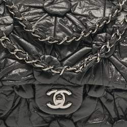 Pre Owned Chanel Black Leather Lemaire Puffed Flap Bag