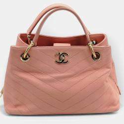 Chanel Chevron Chic Shopping Tote Bag