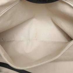 Chanel Grey Striped Canvas and Leather Large Deauville Shopper Tote