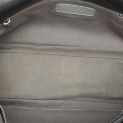 Pre Owned حقيبة كتف شانيل جيب منفصل CC جلد أسود مبطن بغرز برية