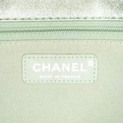 Chanel Silver Reissue 2.55 Metallic Calfskin Roll Clutch