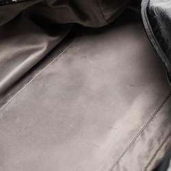 Pre Owned Chanel Black Patent Leather Large Luxe Ligne Bowler Bag