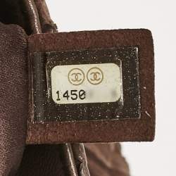 Pre Owned Chanel Dark Brown Python Ultimate Stitch Flap Bag