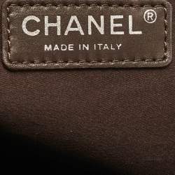 Pre Owned Chanel Dark Brown Python Ultimate Stitch Flap Bag