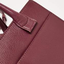 Pre Owned Chanel Burgundy Leather Mini Neo Executive Shopping Tote