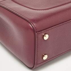 Pre Owned Chanel Burgundy Leather Mini Neo Executive Shopping Tote