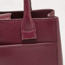 Pre Owned Chanel Burgundy Leather Mini Neo Executive Shopping Tote