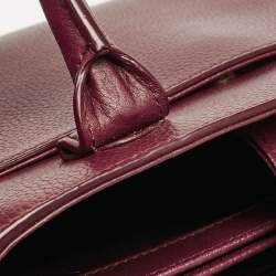 Pre Owned Chanel Burgundy Leather Mini Neo Executive Shopping Tote