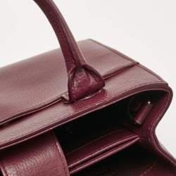 Pre Owned Chanel Burgundy Leather Mini Neo Executive Shopping Tote