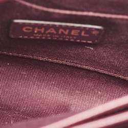 Pre Owned Chanel Burgundy Leather Mini Neo Executive Shopping Tote