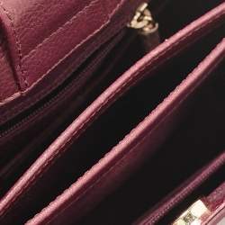 Pre Owned Chanel Burgundy Leather Mini Neo Executive Shopping Tote