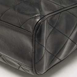 Pre Owned Chanel Black Quilted Leather CC Tassel Camera Crossbody Bag