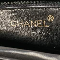 Pre Owned Chanel Black Quilted Leather CC Tassel Camera Crossbody Bag