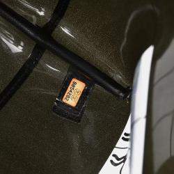 Chanel Black Vinyl Window Tote Handbag